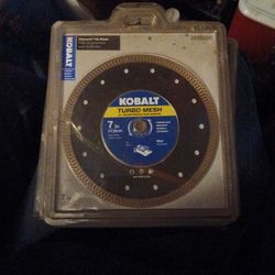 Kobalt 7in Turbo Mesh wet tile saw blade