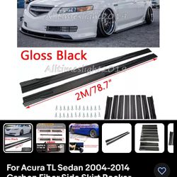 Acura TL Side Skirt / Black 