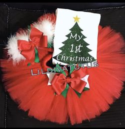 My first Christmas tutu set