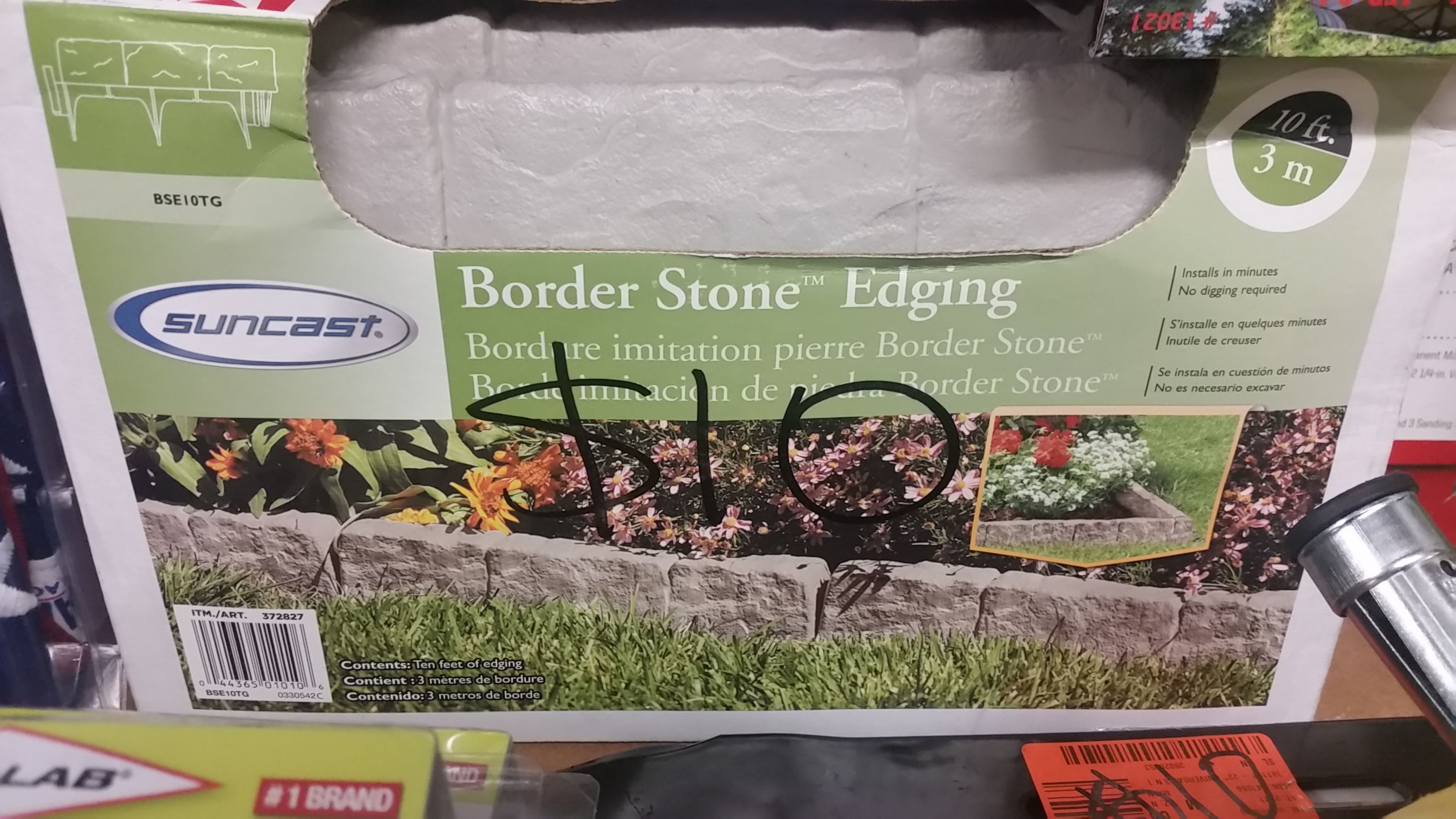 1 box of border stone edging