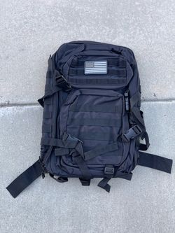 Black military backpack