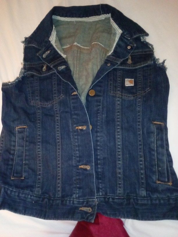 Brand New  Carhartt Blue Jean Vest 