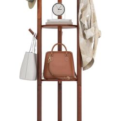 Wooden Freestanding Coatrack 