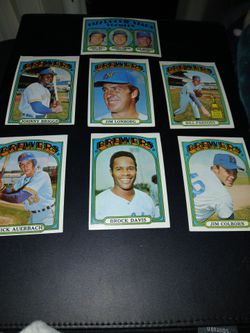 1972 Topps Milwaukee Brewers Baseball Cards Lot