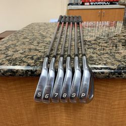 Fourteen TC770 Iron Set 5-PW, Super nice steel stiff flex, Jumbo Max Grips