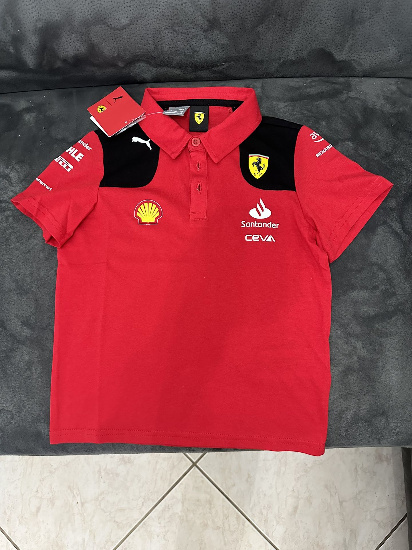 Ferrari Team Polo Kids F1 New Original 
