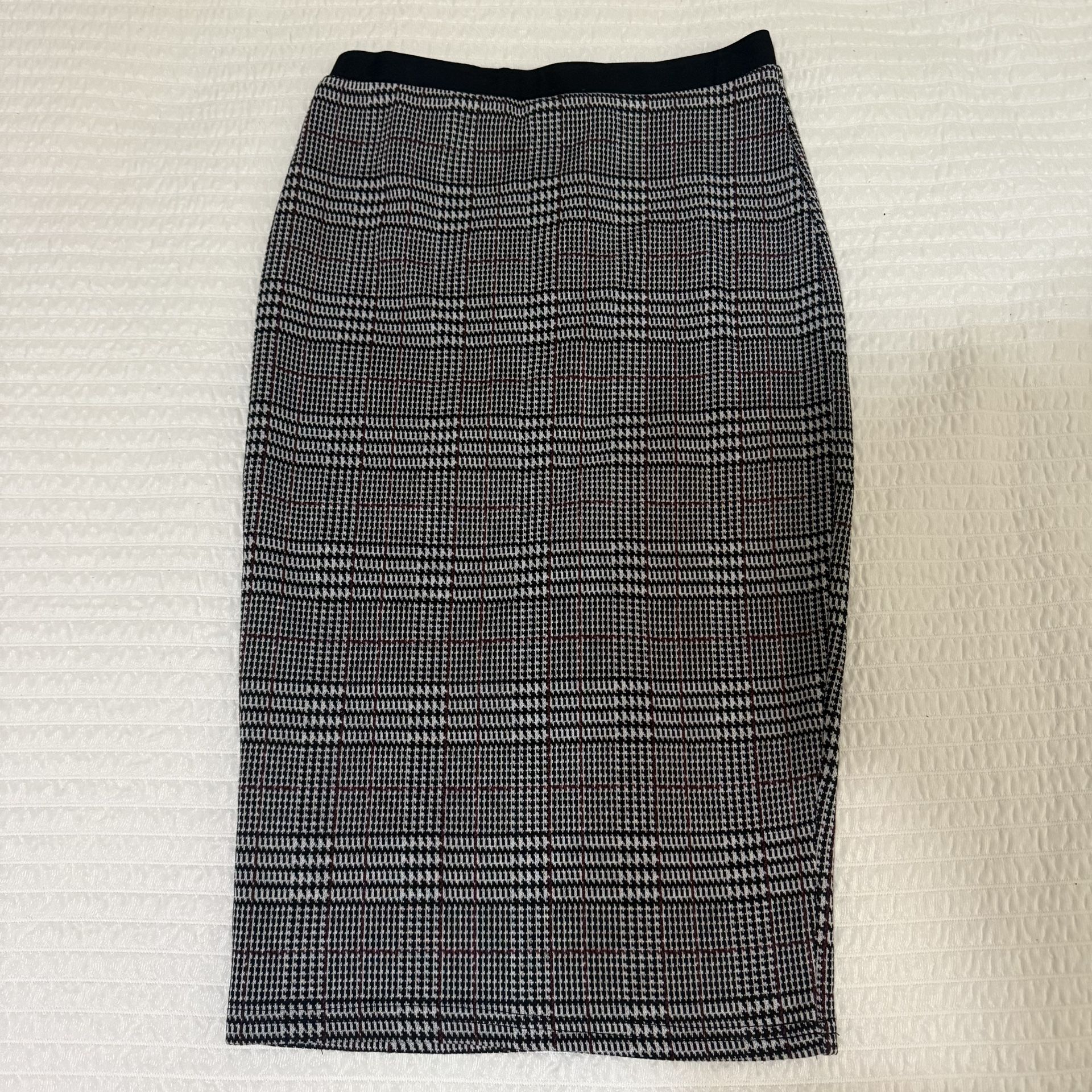 Plaid Midi Skirt