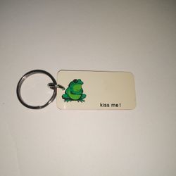 New. Frog Kiss Me!  Keychain