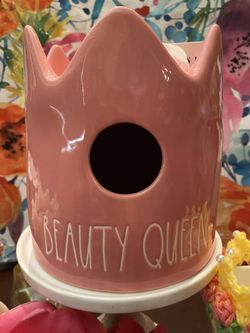 Rae Dunn “Beauty Queen” Blush Pink Birdhouse UFT