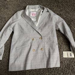 Levi's Women's Wool Blend Double Breasted Blazer size medium