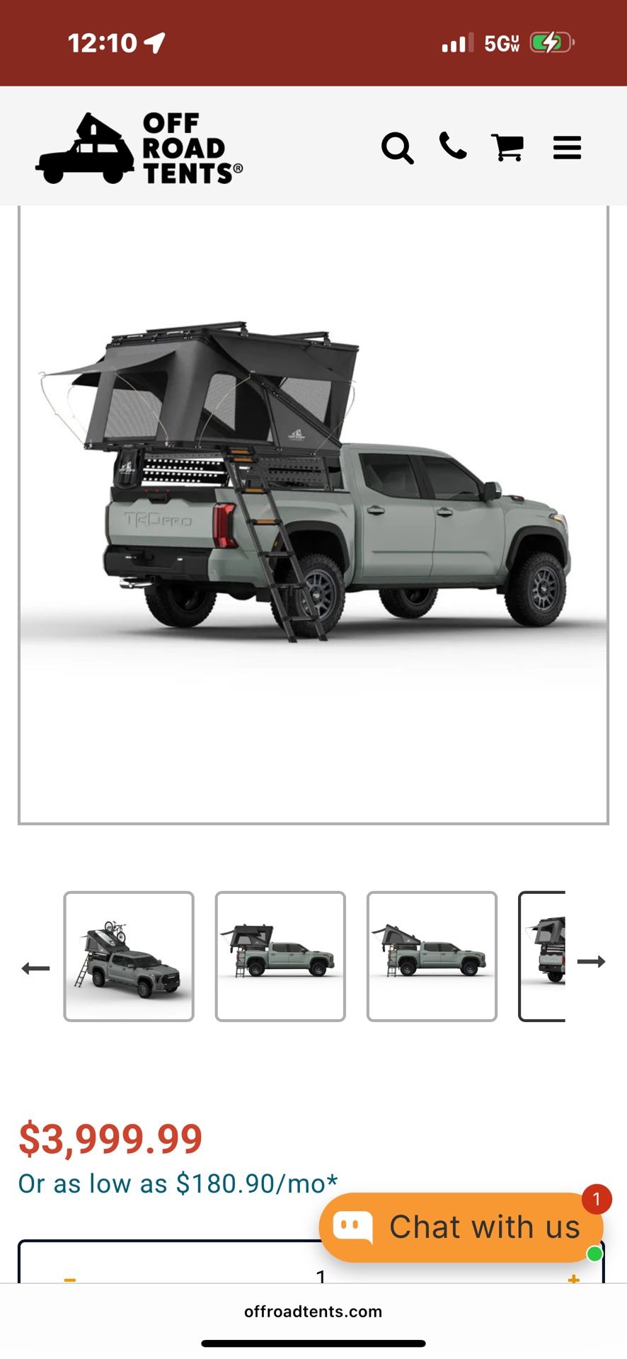 Overland Rooftop Tent.