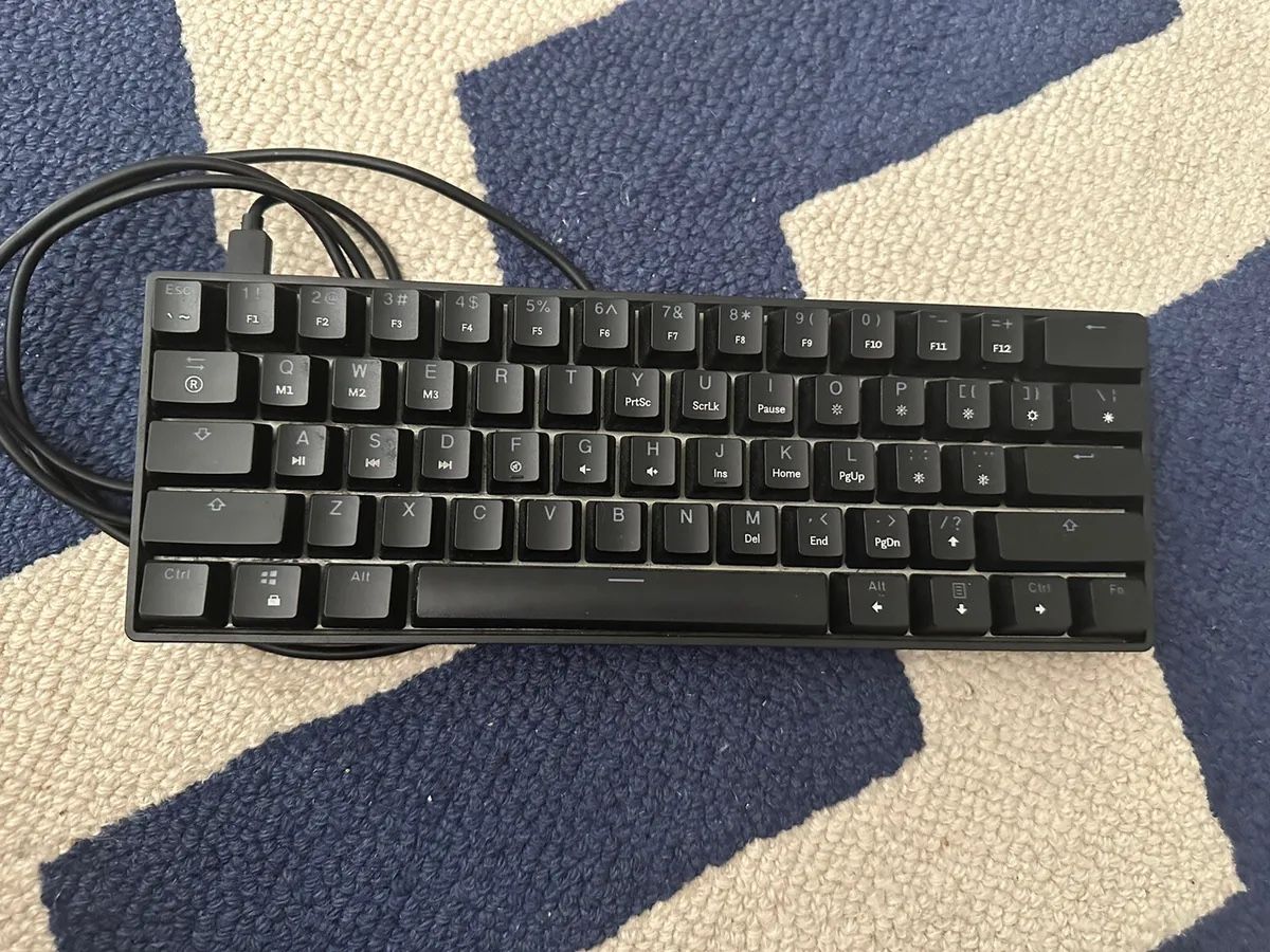 GK61 Mechanical Gaming Keyboard Yellow Gateron Optical Switch RGB Backlights