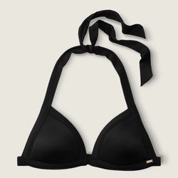Victoria Secret Black Padded Bikini Top Size Small