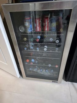 Newair compact fridge 33 high 19 wide 18 deep