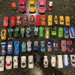 Hot Wheels and Diecast Cars Lot - 50 Cars