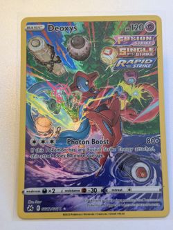 Deoxys GG12/GG70 Crown Zenith Galarian Gallery Ultra Rare Holo Pokemon Card