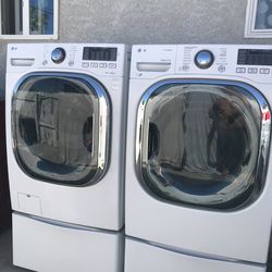 Washer and gas dryer