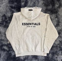 🔥 FEAR OF GOD ESSENTIALS HOODIE – LIGHT OATMEAL – ALL SIZES XXS–XXL (NEW)