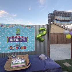 Two infinity and beyon birthday decorations 