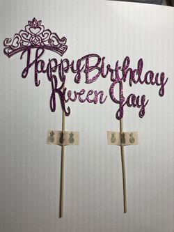 Happy birthday cake topper