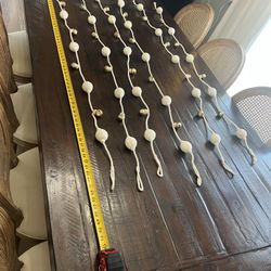 “”6 Handmade Christmas Garland with Bells””