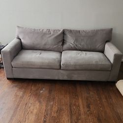 Crate And Barrel Axis II Sofa, Grey