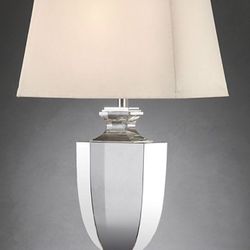 2 Restoration Hardware crystal Lamps