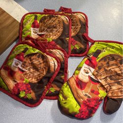 Winery Oven Mitt  And Oven Pot Holders  Thumbnail