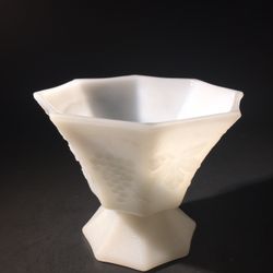 Anchor Hocking Milk Glass Candy Dish