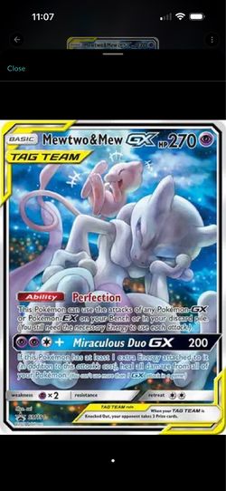 PSA 10 TAG TEAM MEW/MEWTWO