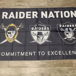 Raiders Flag 5ftx3ft $20 Firm On Price 