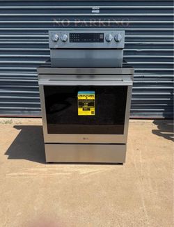 30 in., 6.3 cu. ft. Smart Wi-Fi True Convection Insta View 5-Burner Electric Oven w/ Air Fry Printproof Stainless Steel