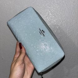 Light Blue Coach Wallet 