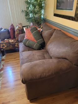 Brown Loveseat