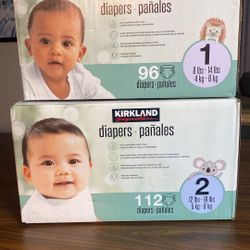 Diapers Size 1 & 2
