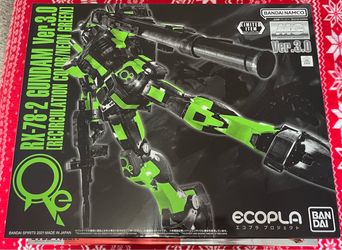 BANDAI MG RX-78-2 GUNDAM Ver.3.0 RECIRCULATION COLOR NEON GREEN  Like New 70$