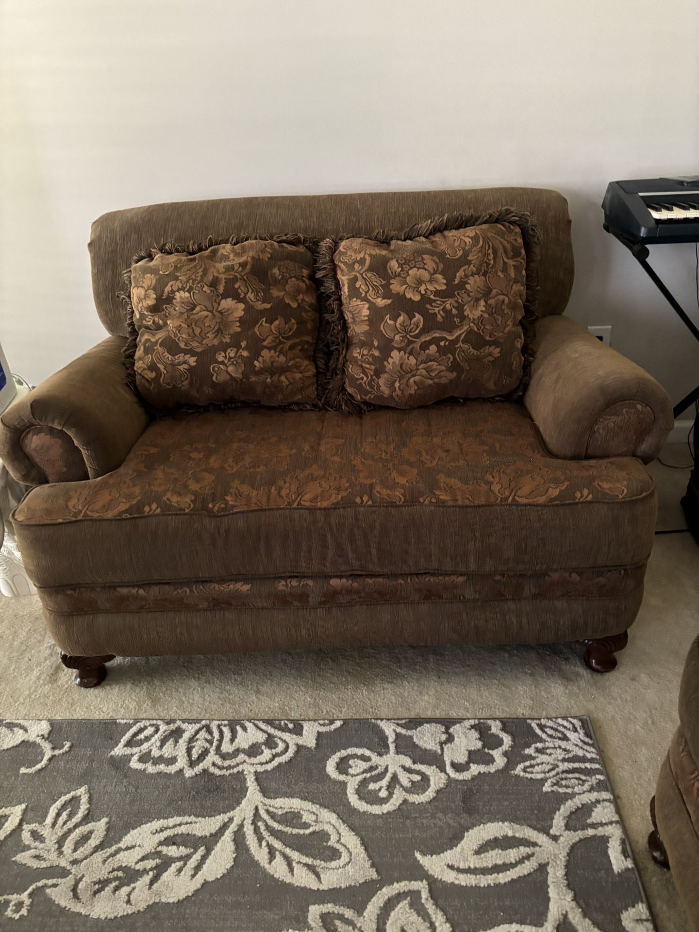 Sofa . Love Seat. Ottoman and Table