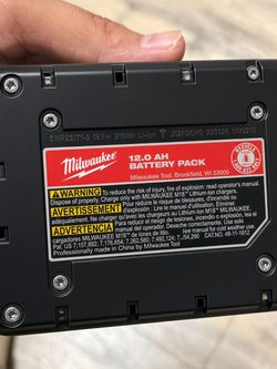 Milwaukee M18 12.0 AH Battery Pack