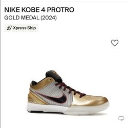Nike Kobe 4 Protro GOLD MEDAL 2024 Size11.5m