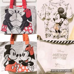 Mickey Mouse T-Shirt Size XL  with a Mickey Mouse & Mini  Mouse Bag 