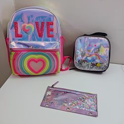 All for Only 15 dollars (all paid 90 dollars).
All Children Place like New and great quality!!
Backpack + lunch bag + pencil case!
Great deal!!
