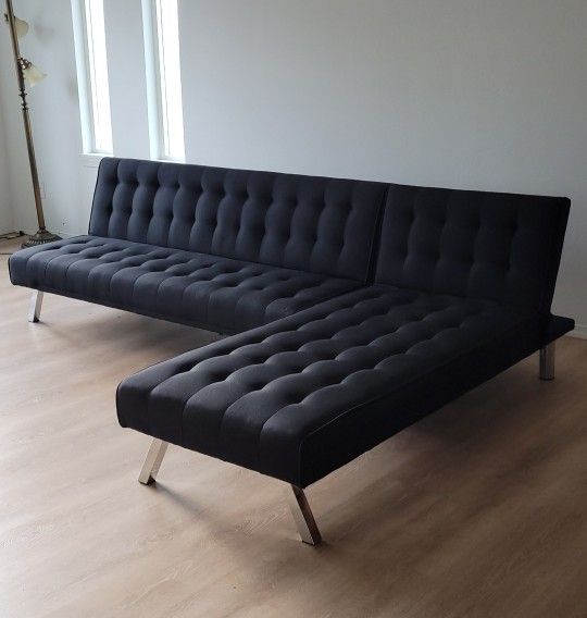 *PENDING SALE* Newer Sectional Futon Sofa Couch Bed with Chaise