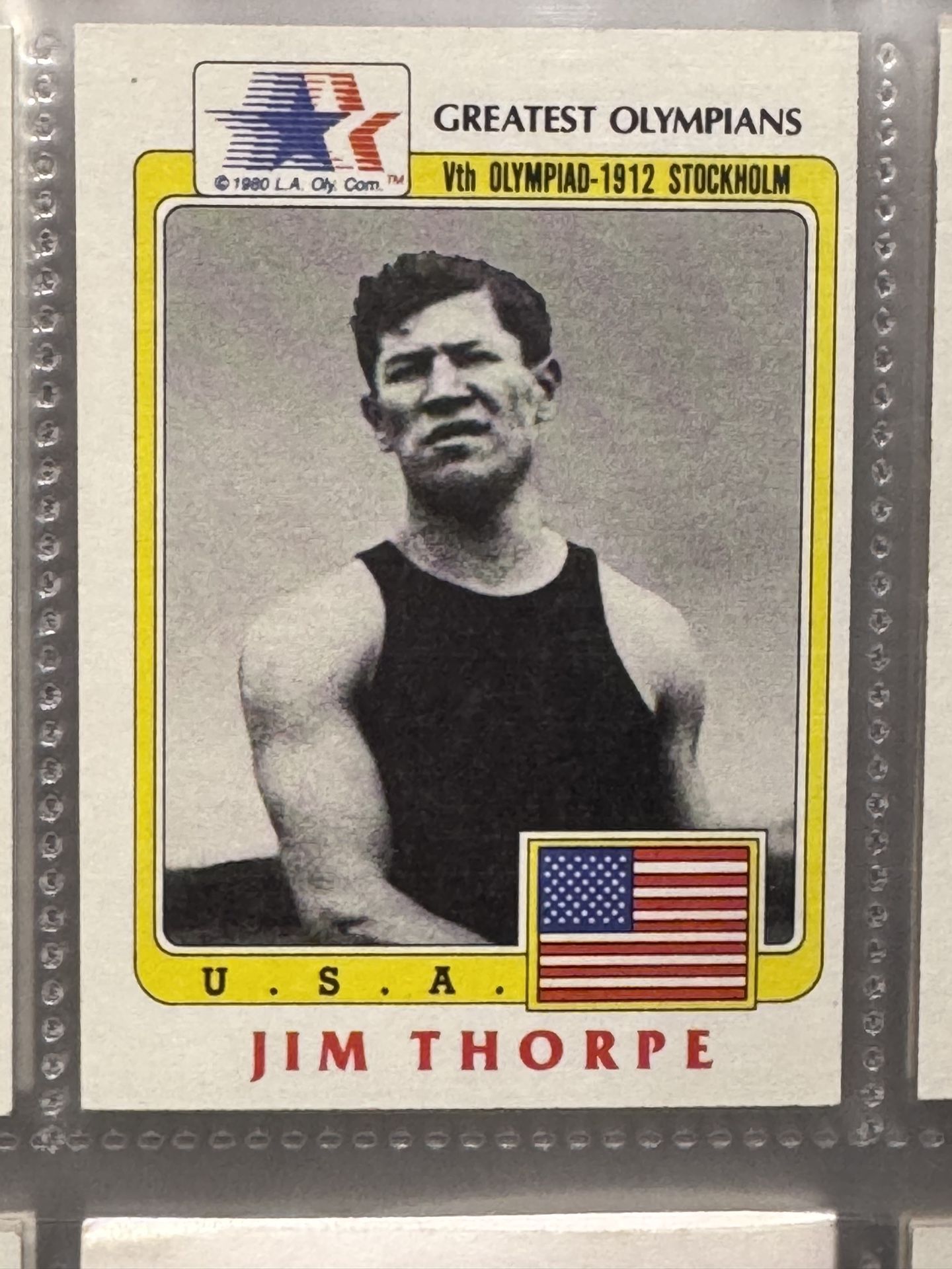 Jim Thorpe Card - 1912 Olympics