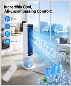 Tower Evaporative Air Cooler with Remote