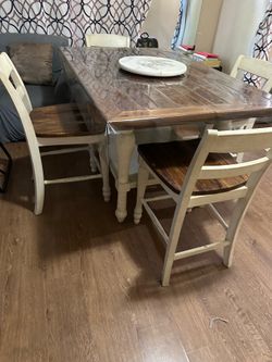 Pub style table and chairs