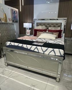 New 4 pc bedroom set in box buy now pay later $39 down no credit needed