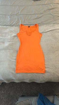 Orange Bodycon Dress