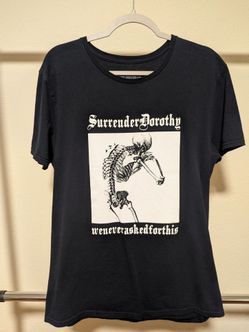 *RARE* TEAMSESH BONES SurrenderDorothy Double-Sided Graphic Black T-Shirt (Mens/L)