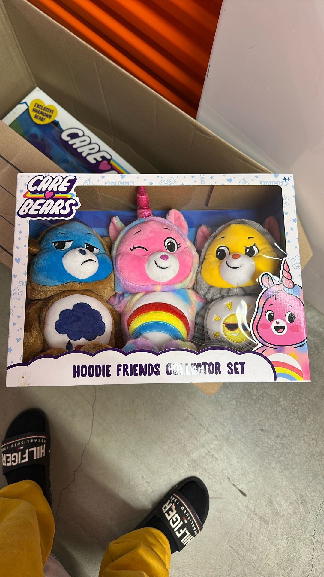 New Care Bears 12.5" Hoodie Friends Collector Set Cheer Funshine & Grumpy Bear