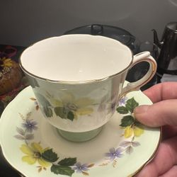 Vintage Duchess Bone China Teacup & Saucer - England (1950-60s)